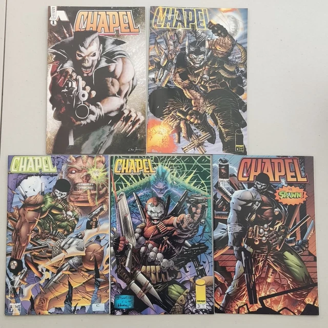 Chapel #1 & V2 #1,2,3,5 Avg VF/NM Vs Spawn Bag Board Combine Post YZ