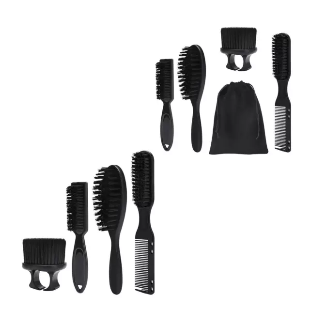 Ensemble de brosse de barbier professionnel et peigne de barbier, léger, peigne