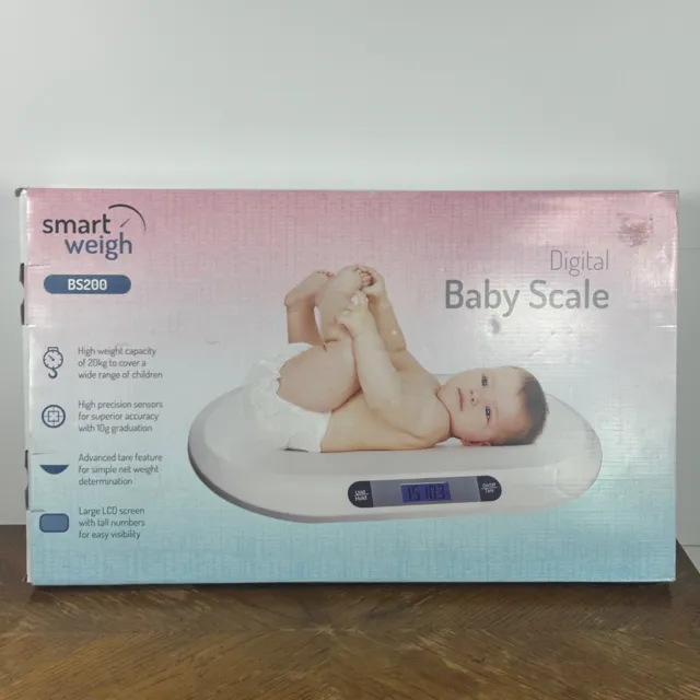 Smart Weigh BS 200 Digital Baby Scale 44 Pound Capacity New Open Box