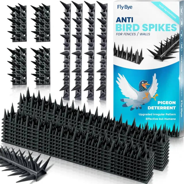 Anti Bird Spikes  Huge 19.6Ft Coverage with 2500 Spikes Pigeon Deterrent Wall