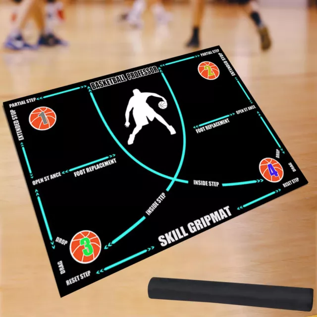 Basketball Footstep Training Mat Non-Slip Basketball Training Mat for All Levels