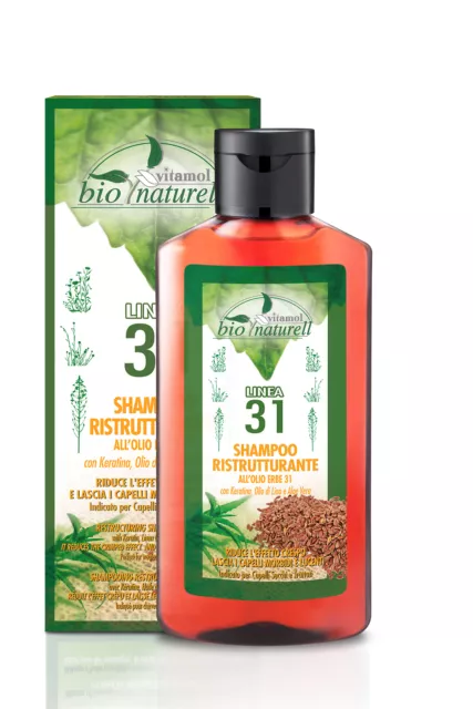 Vitamol Bio Naturell Shampoo ristrutturante 100ml linea Olio 31