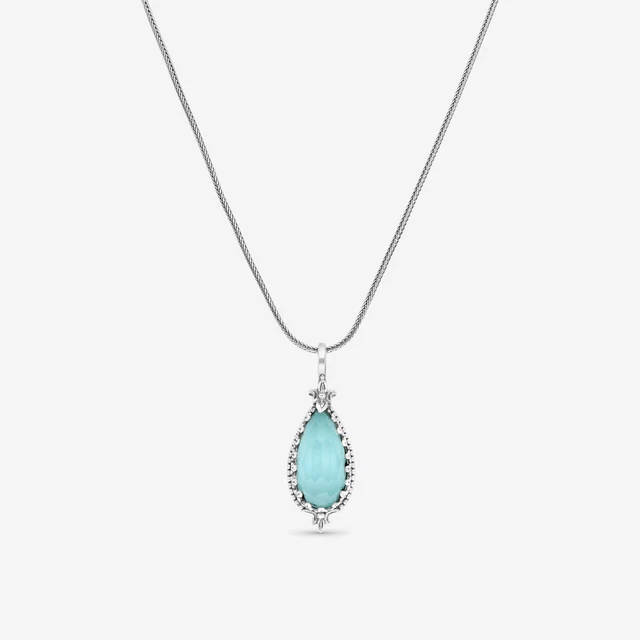 Turquoise rock necklace deals