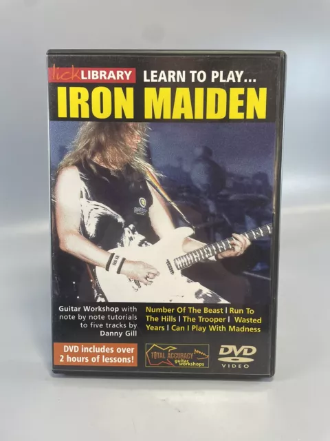 Lick Library: Learn to Play Iron Maiden DVD (2006) UK FAST FREE P&P