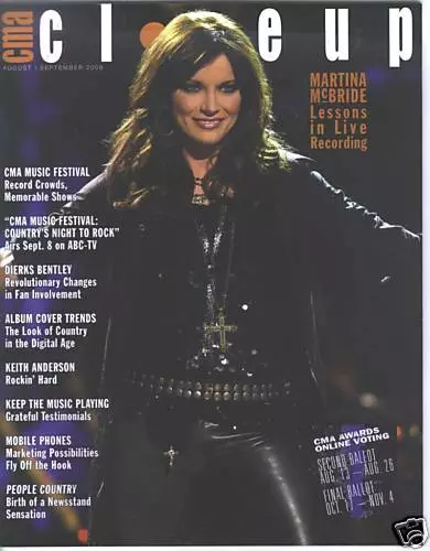 Martina McBride Covers CMA Closeup Trade Magazine 2008