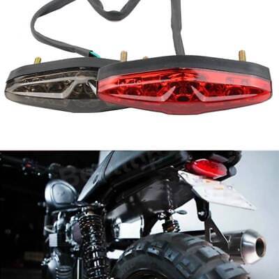 LED Moto Quad ATV Freno in esecuzione Targa fanale posteriore integrato Bobber per Yamaha ducati Kawasaki Suzuki Honda Lenti cromate e fumé 