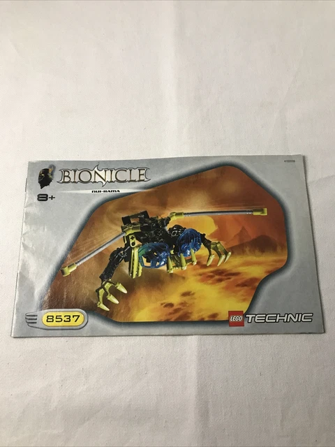Notice Manuel de Construction LEGO TECHNIC Bionicle 8537 - 4162039