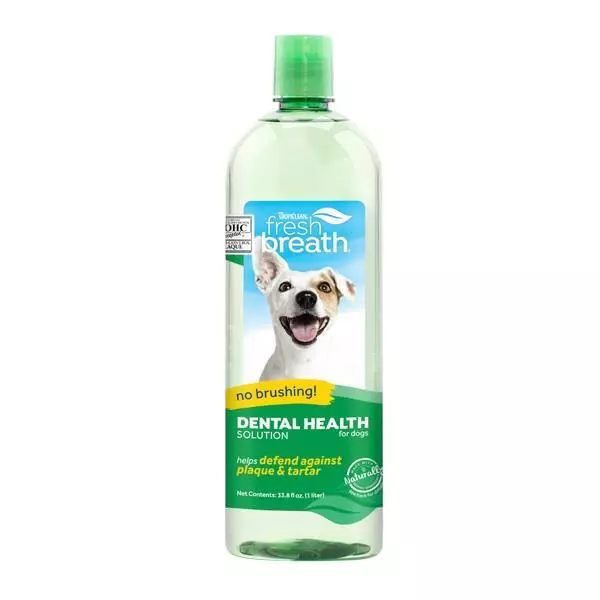 TropiClean Fresh Breath Dental for Dogs 1L Water Additive Against Plaque Tartar