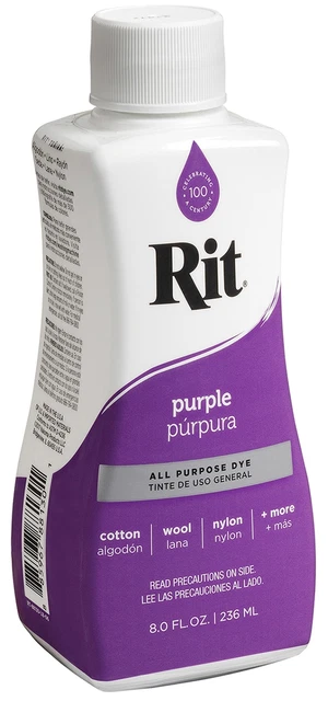 Paquete de 3 tinte líquido Rit 8 oz púrpura 8-13