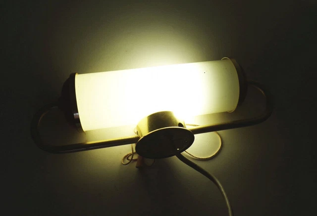 Old Reading Lamp Wall Lamp Bed Lamp E27 Pull Switch Pgh 1950er
