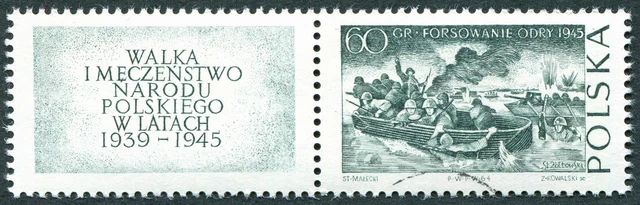 POLAND 1964 60g SG1526 used FG Poland's Struggle World War II 1st issue #A02