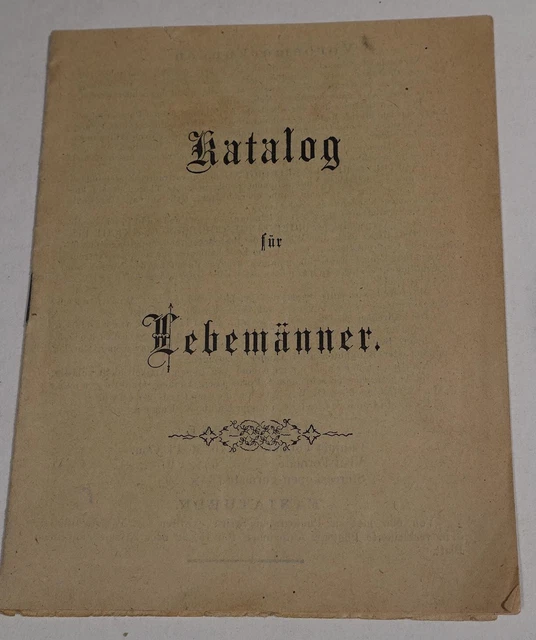 Katalog 1910 für pornographische Fotos -- Katalog für Lebemänner, rar Österreich