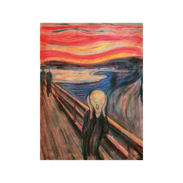 Quadro su Pannello in Legno MDF Edvard Munch The Scream