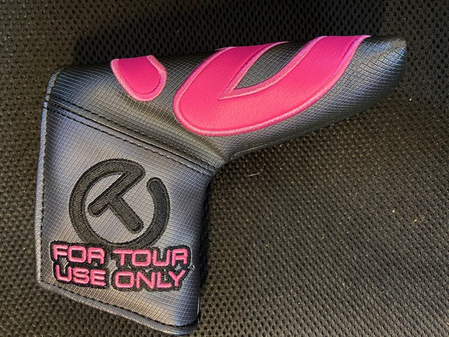 Scotty Cameron FOR TOUR USE ONLY Grey & Pink Industrial Circle T Headcover