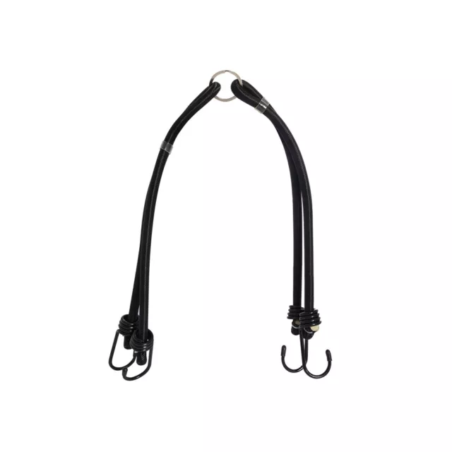 Oxford Products Essential Double Bungee Bungie Elasticated Strap 9mm x 600mm