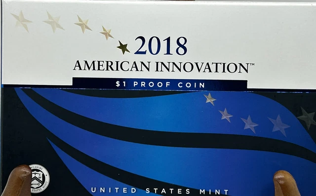 2018-S American Innovation Introductory $1 Proof Coin w US Mint OGP - Box & COA