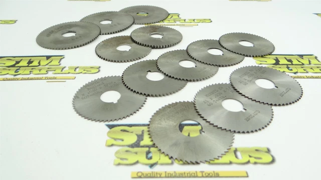 Lot Of 13 Assorted Hss Slitting Slotting Saws 2-1/4" & 2-3/4" Dia Malco Msc