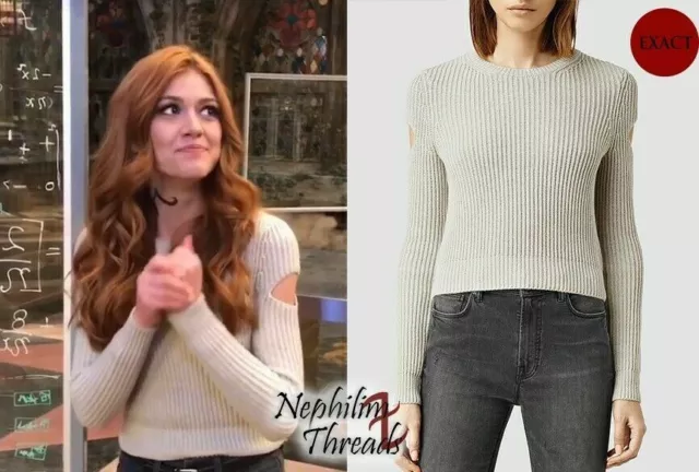 All Saints Ladies Womens Long Sleeve Crop Jumper Top Cardigan Sweater Casual L