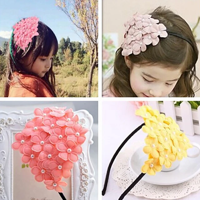 1Pc Cute kids girls flower hairband headband hair hoop band accessories-wf