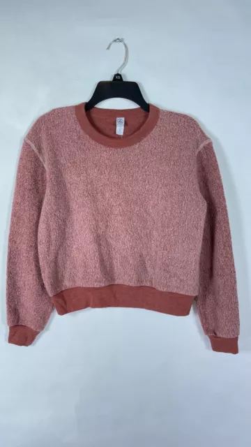 NWT Alternative Apparel Champ Eco Teddy Sweatshirt Blush Pink Size Small