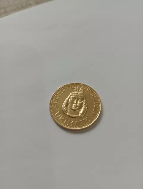 1957 Venezuela 22Carat Solid Gold Coin  6 Gms Inter - Change - Bank - Suiza 1957