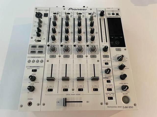 Pioneer DJM-850-W White Pro Digital DJ Mixer 4-Channel DJM850 No Box Pioneer DJM-850-W White Pro Digital DJ Mixer 4-Channel DJM850 No Box