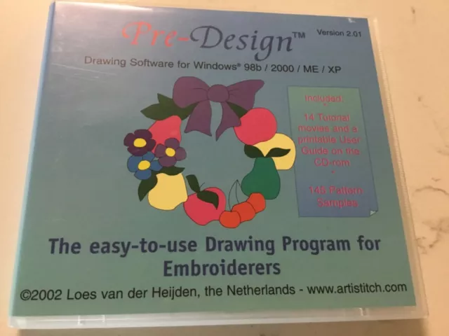 2002 digitalizador de diseño previo software de dibujo para Windows 98b/2000/ME/XP