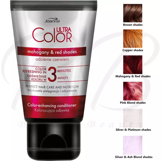 JOANNA Ultra Color 3 Minutes Colour Enhancing Hair Conditioner 100g *5 SHADES*