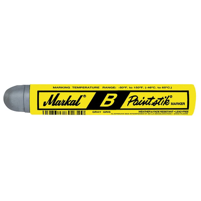MARKAL 80230 Paint Marker,11/16 In.,Gray,PK12