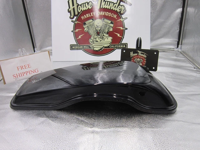 HARLEY DAVIDSON Genuine OEM LEFT SADDLEBAG LID Vivid BLACK TOURING #90201055DH