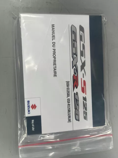 New Genuine Suzuki Gsx-S125 Gsx-R125 Owners Handbook 99011-23Ka4-01H (Dutch)