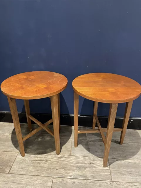 2 x Vintage Teak Folding Table Vintage Mid Century Poul Hundevad