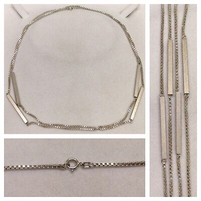 Accurist Catena Veneziana 835er Argento Ciondolo Croce Collana con IN 