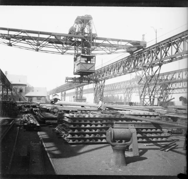LONGWY 1909 - Négatif Verre - Aciéries Pont-porteur - 1282