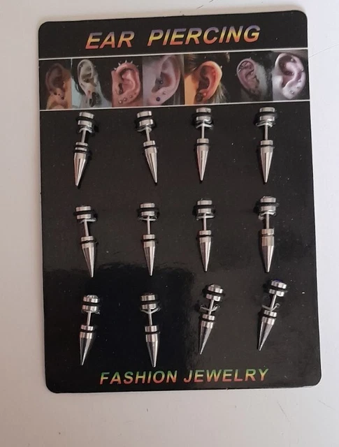 LOLIAS Lot De 12 Bijoux De Piercing Pour Le Nez, En Acier Chirurgical
