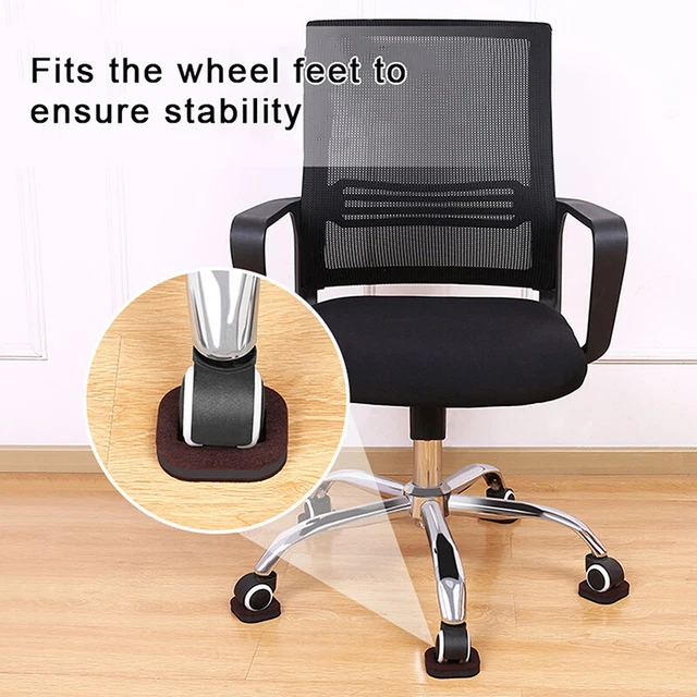 OFFICE CHAIR WHEEL Stopper Furniture Caster Cups Hardwood Floor