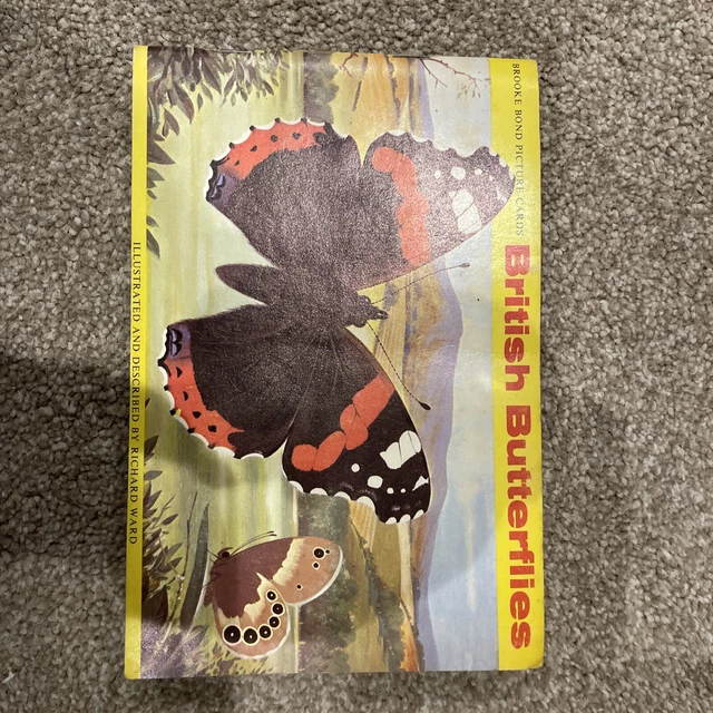 BROOKE BOND Tea picture Cards British Butterflies Album with complete set cards