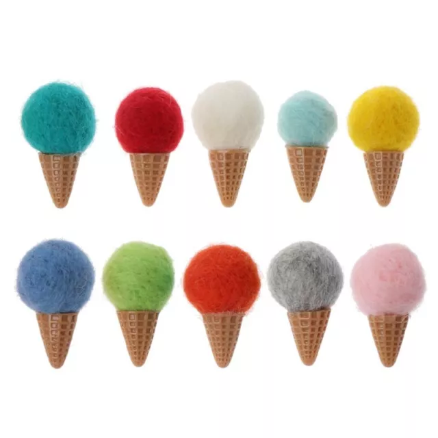 Cute Ice Creams Felt Cute for Creative Handmade Crafts Accessories DIY Weeding