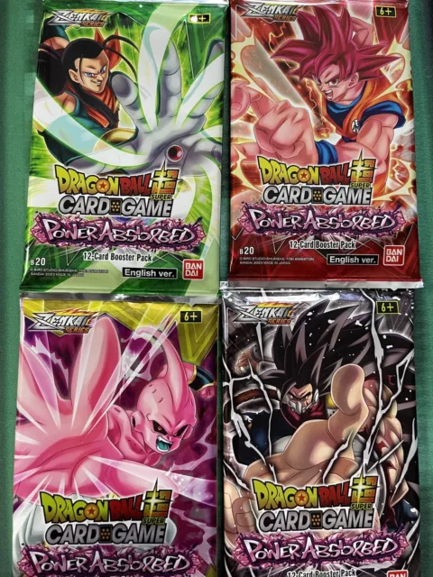 Dragon Ball Super Kartenspiel - kraftabsorbiert - Booster Pack X4