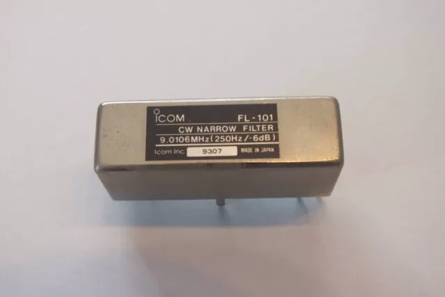 ICOM FL-101 9 MHz CW Narrow Filter 250Hz -6dB Ham Radio Tested Working