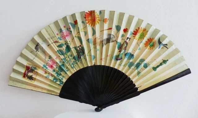 ABANICO JAPONÉS DE PRINCIPIOS DEL SIGLO XX decoracion coleccion japon