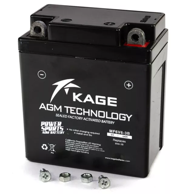 Batterie GEL KAGE 6N6-3B-1 für Honda CB 125 SL Yamaha DT 175 400 XL 250 XT 500