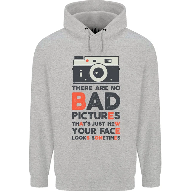 Felpa con cappuccio Photography Your Face Funny Photographer da uomo 80% cotone