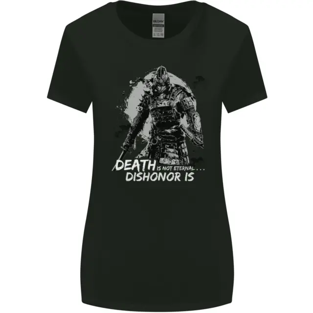 Death Not Eternal Arti Marziali Mma Samurai Donna più Ampia Taglio T-Shirt