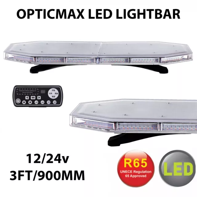 0,9 m 12 V/24 V LED Bernstein Van LKW Lichtleiste Erholung Lichtleiste 90 cm 900 mm 36" 2