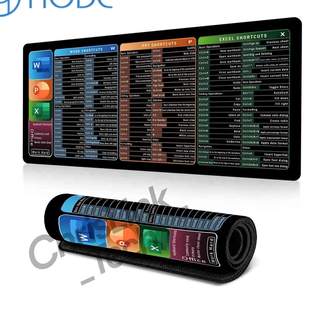 2025 EXCEL CHEAT Sheet Desk Mat, Excel Shortcuts Mouse Pad, Shortcuts ...