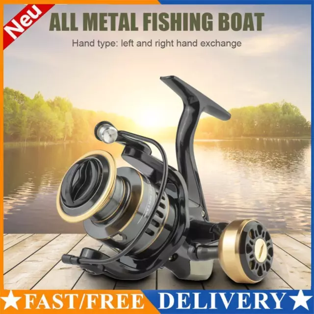 All-Metal Spinning Fishing Reel Gear Fixed Spool Reel Fish Wheel Fishing Tackle