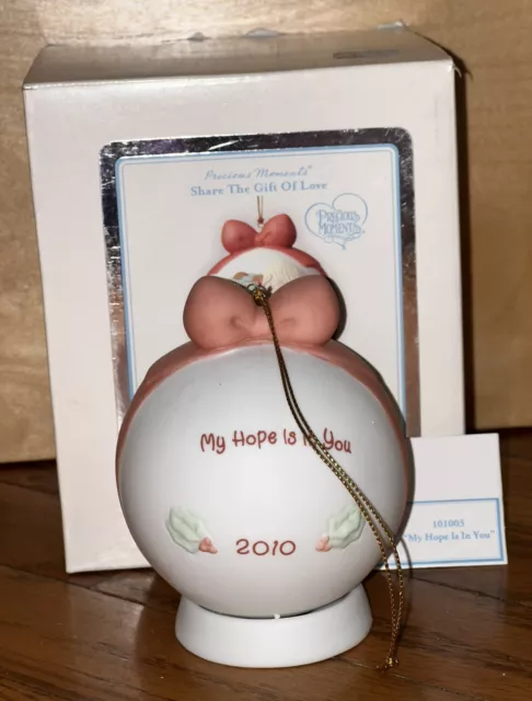 Precious Moments 2010 "My Hope Is in You" Ball Ornament # 101003 Brand NEW 2