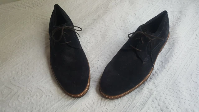 DERBY homme chaussures ville homme Neuves cuir suédé bleu marine Neuves