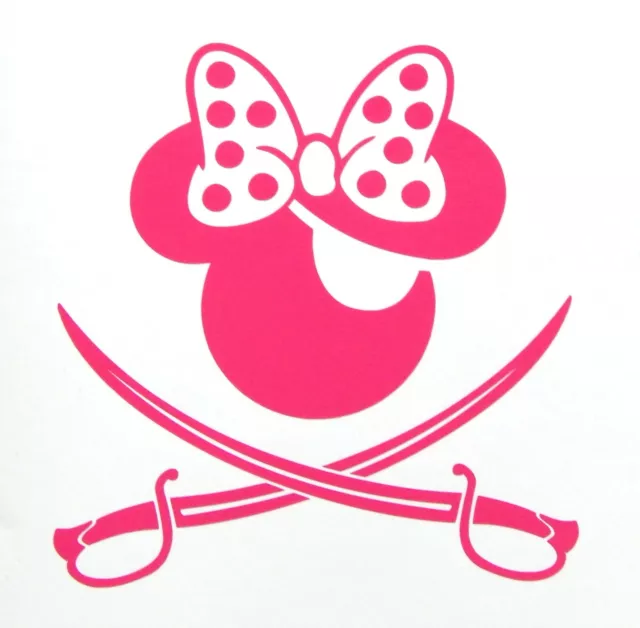Minnie Mouse Polka Dot Bow 6 Disney Decal Sticker Vinyl Walt Land World